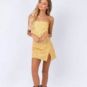 Princess Polly | Dresses | Princess Polly Yellow Slip Sundress Mini |  Poshmark